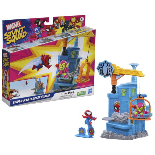 *Set de juego hasbro marvel stunt squad crane smash