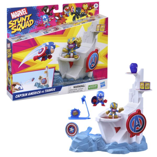 *Set de juego hasbro marvel stunt squad tower smash
