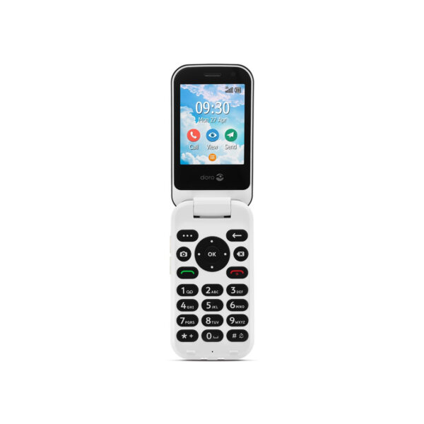*Telefono movil doro 7080 graphite - white - 2.8 pulgadas -  4g - clam - grafito y blanco