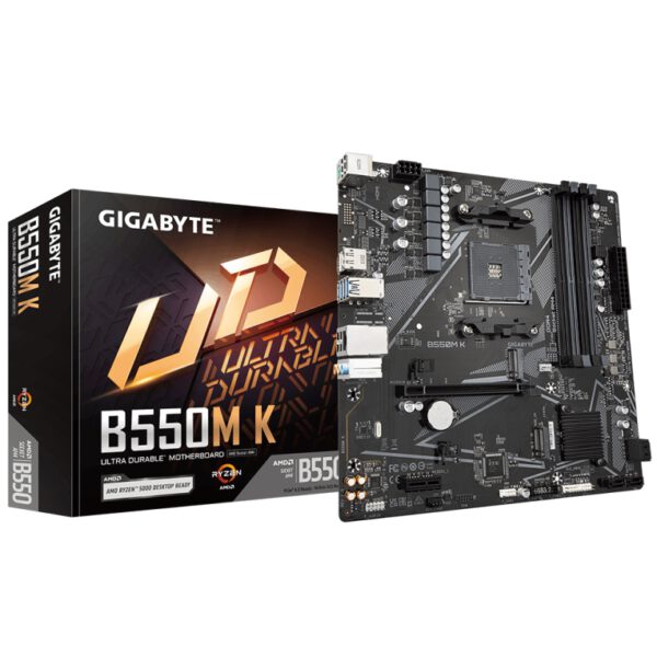 *Placa base gigabyte b550m k am4 m - atx -  4x ddr4 -  4x sata3 -  4x usb 3.2 -  4x usb 2.0