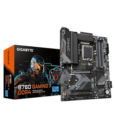 *Placa base gigabyte b760 gaming x ddr4 atx -  4x ddr4 -  4x sata3 -  3x usb 3.2 -  1x usb tipo c -  5x usb 2.0