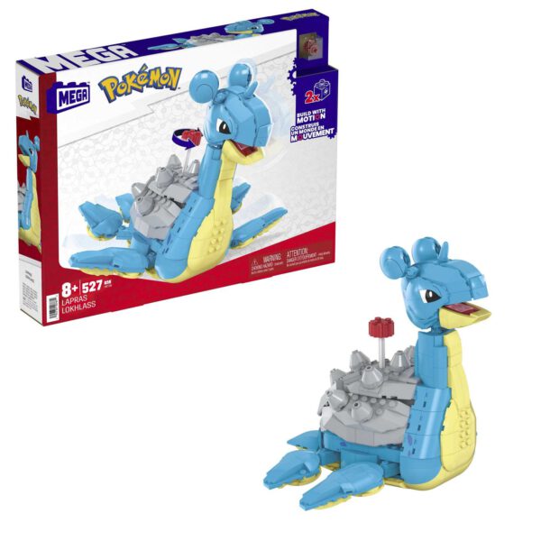 *Figura mattel mega construx pokemon lapras 527 piezas