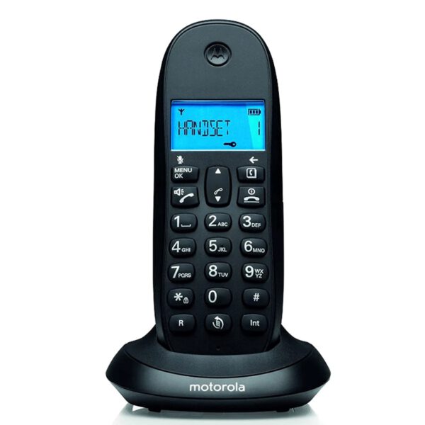 *Telefono fijo inalambrico motorola c1001 cb+ negro