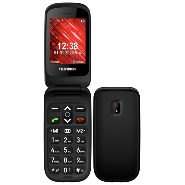 *Telefono movil telefunken s440 senior phone - 2.4 pulgadas - negro