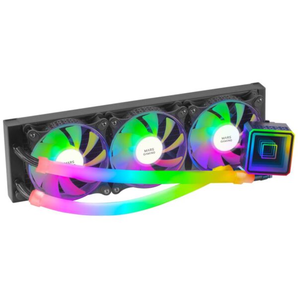 *Kit de refrigeracion mars gaming ml - ultra360 negro 650w 3 x 120mm rgb