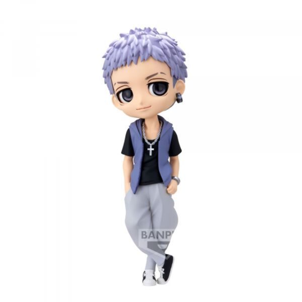 *Figura banpresto q posket tokyo revengers takashi mitsuya plain clothes ver.a 14cm