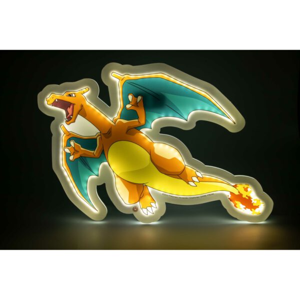 *Mural lampara neon teknofun madcow entertainment pokemon charizard 30 cm