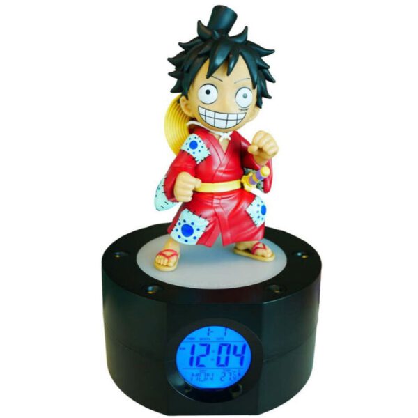 *Lampara reloj despertador one piece luffy
