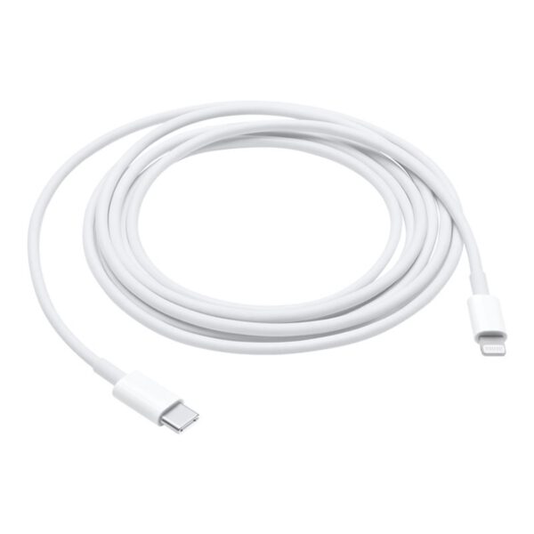 *Cable original apple usb tipo c a lightning 2m -  macho - macho -  blanco