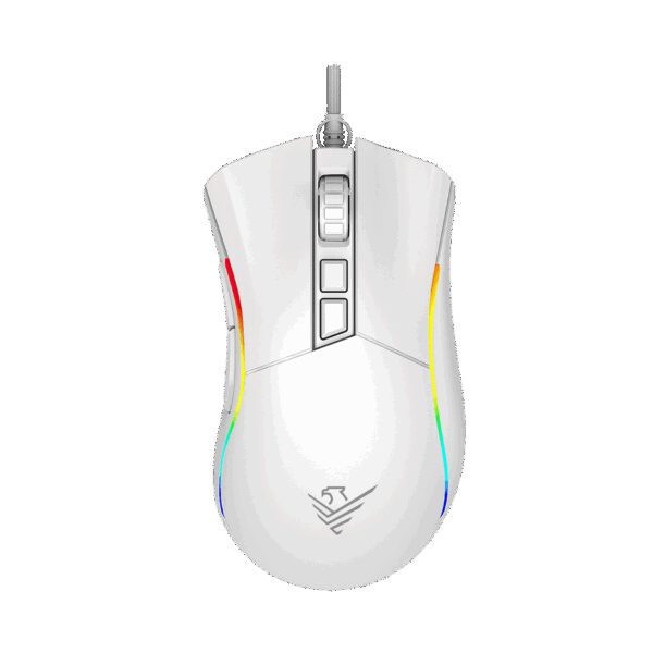 *Ratón phoenix gaming void 12000 dpi de alto rendimiento blanco rgb usb configurable