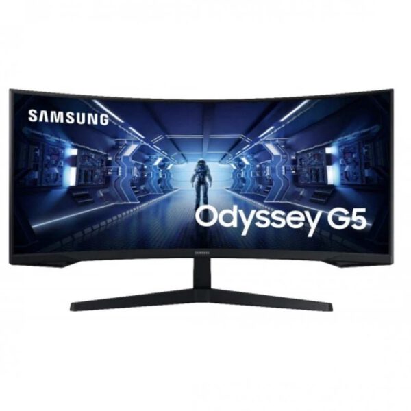 *Monitor gaming led 34 pulgadas samsung odyssey g5 lc34g55twwpxen curvo - va - wqhd - dp - hdmi - 165hz - 1ms - vesa 75 x 75
