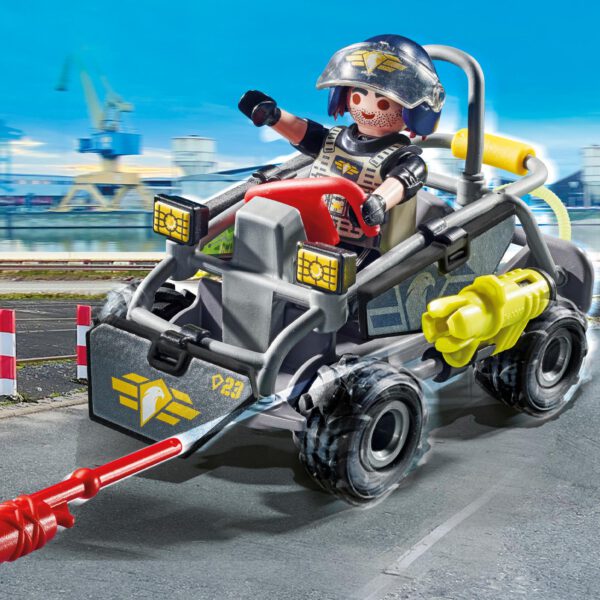 *Playmobil fuerzas especiales quad multiterreno
