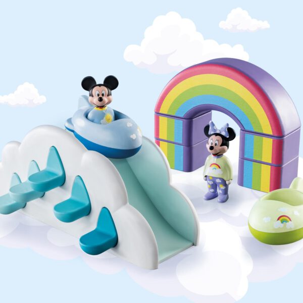 *Playmobil 1.2.3 & disney mickey y minnie casa en las nubes