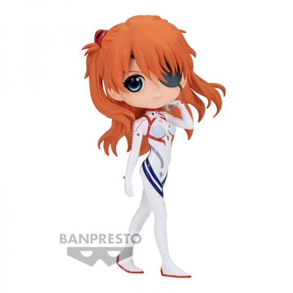 *Figura banpresto q posket evangelion : 3.0+1.0 plugsuit style asuka shikinami langley ver.b 14cm