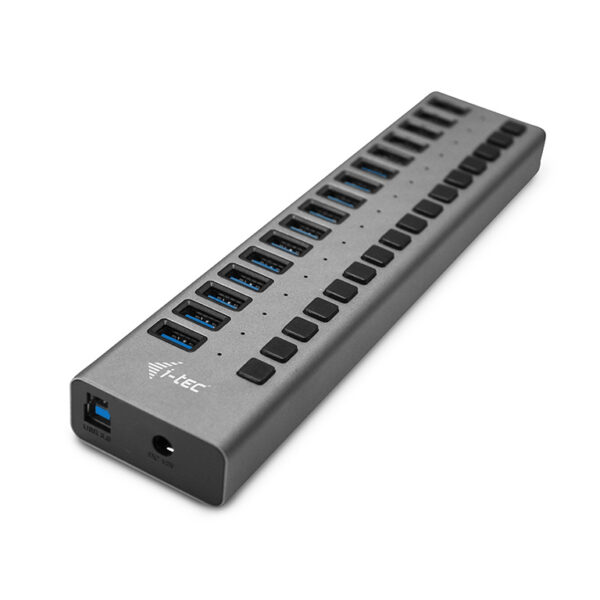 *Hub i - tec usb 3.0 de carga con 16 puertos usb 3.0 y adaptador de alimentacion 90w