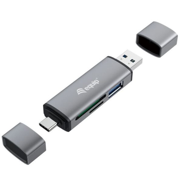 *Lector de tarjetas usb tipo a - usb tipo c equip life usb 3.0 -  sd -  micro sd