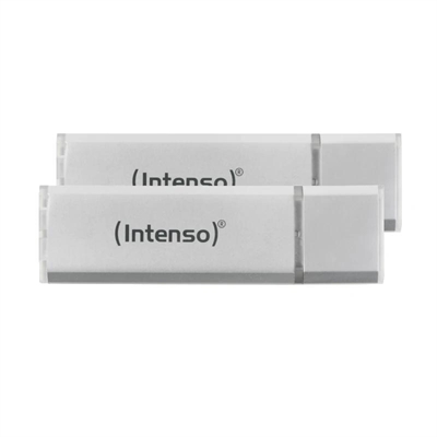 *Memoria usb 3.2 intenso ultra 64gb pack 2 unidades aluminio