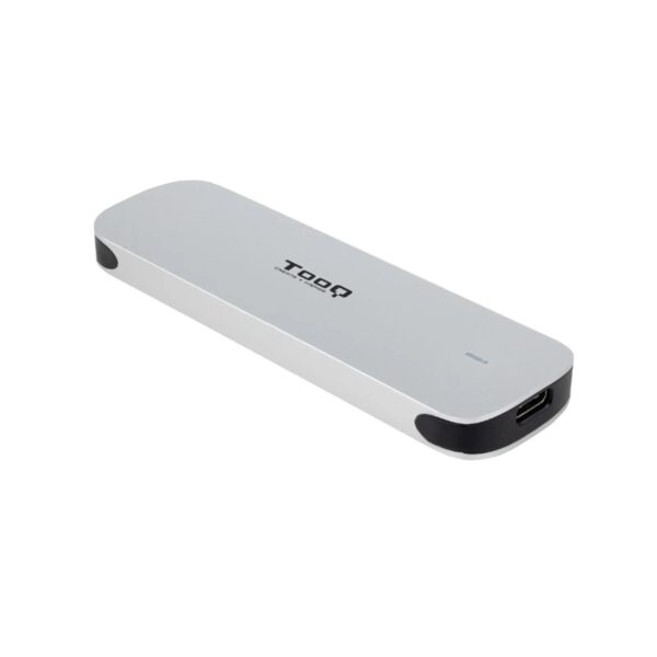 *Carcasa disco duro tooq tqe - 2202s para ssd m.2 usb tipo c plata