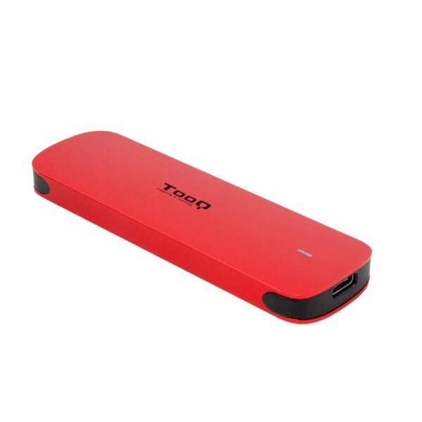 *Carcasa disco duro tooq tqe - 2201r para ssd m.2 usb - c roja