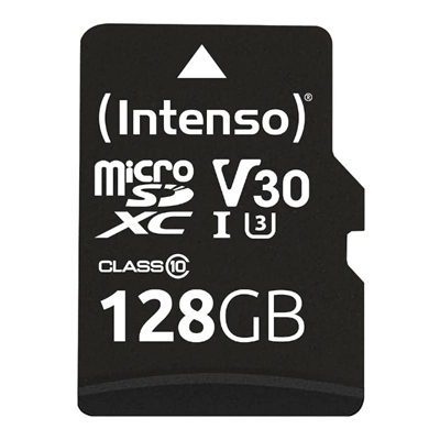 *Tarjeta memoria micro sd intenso 128gb profesional uhs - i cl10 + adaptador sd