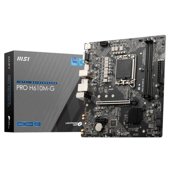 *Placa base msi 1700 h610m - g ddr5 matx