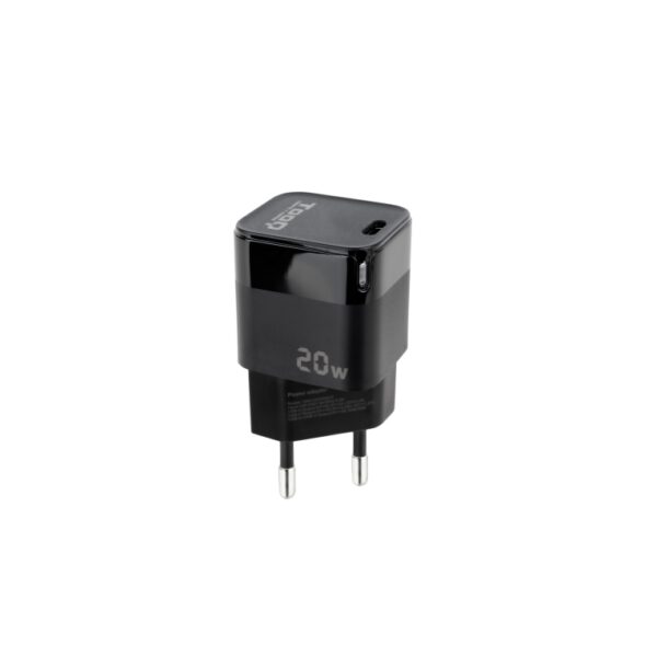 *Cargador pared tooq usb - c pd 20w negro