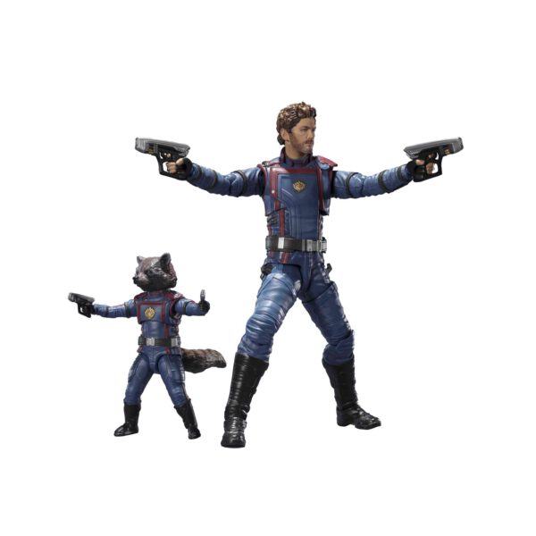 *Figura tamashii nations sh figuarts guardianes de la galaxia volumen 3 star lord & rocket raccoon 2