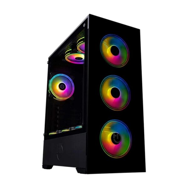 *Caja ordenador gaming hiditec z20 - aura argb atx cristal templado negro