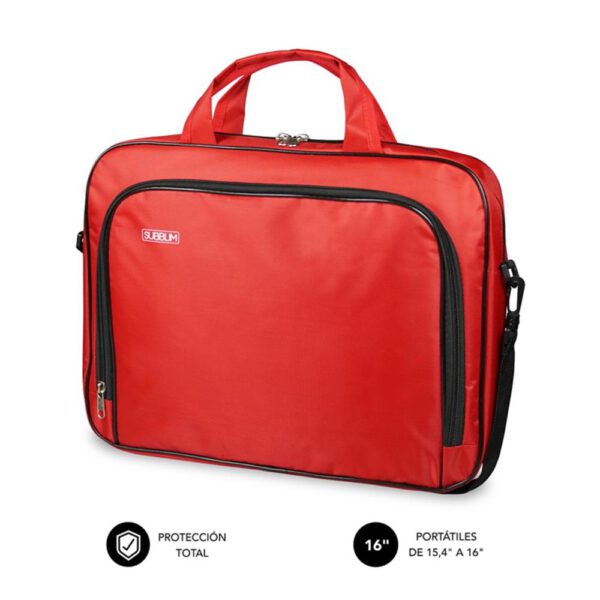 *Maletin subblim oxford para portatil 15.4 pulgadas - 16 pulgadas rojo