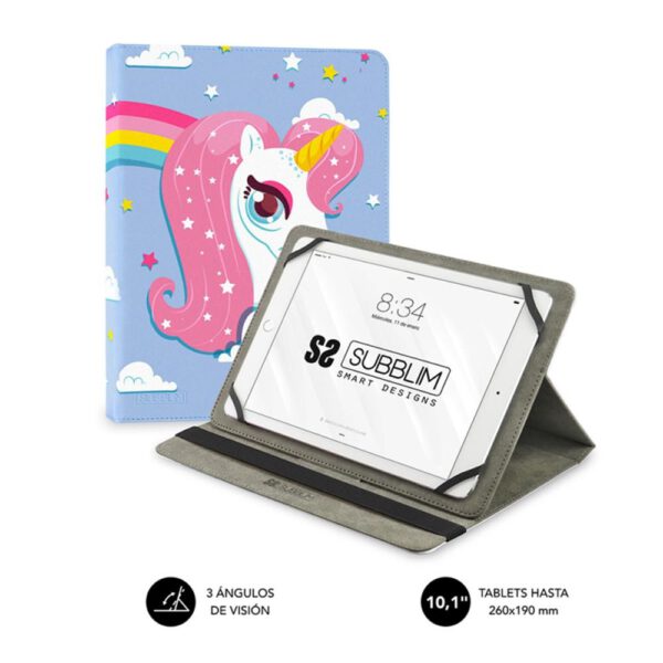 *Funda subblim universal trendy case para tablet 10.1 pulgadas unicorn