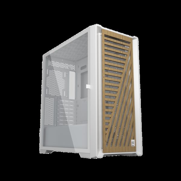*Caja ordenador phoenix gaming artisan noble blanca frontal de madera atx filtros antipolvo tipo c