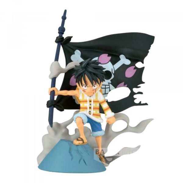 *Figura banpresto one piece world collectable log stories monkey.d.luffy 8cm