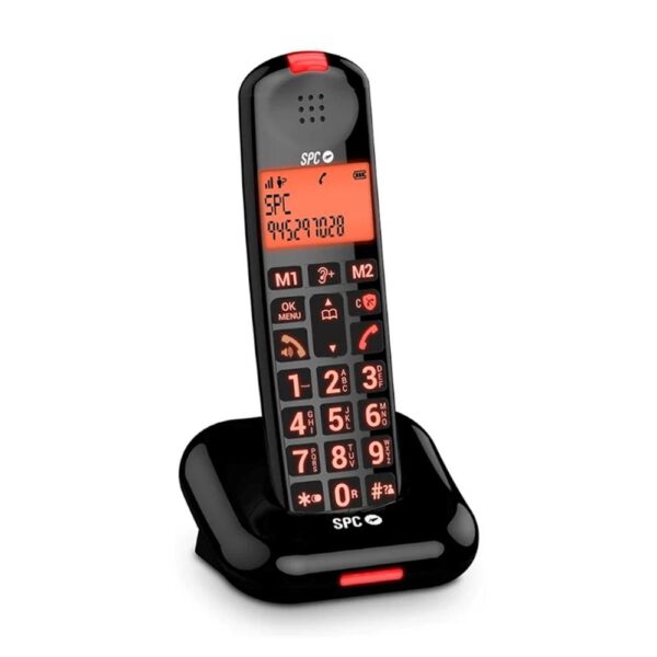 *Telefono fijo inalambrico spc comfort kairo negro