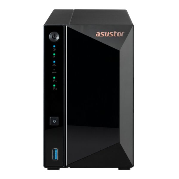 *Servidor nas asustor 2 bay quad - core 1.4ghz 2gb ddr4 2.5gbe x1 usb3.2