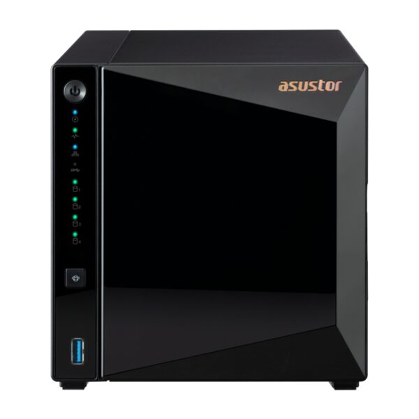 *Servidor nas asustor tower 4 bay quad - core 1.4ghz 2gb ddr4 2.5gbe x1 usb3.2