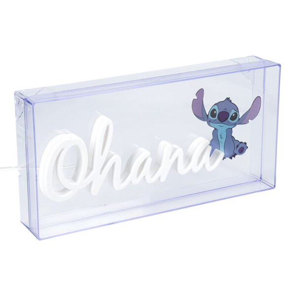 *Lámpara led neón paladone stitch ohana