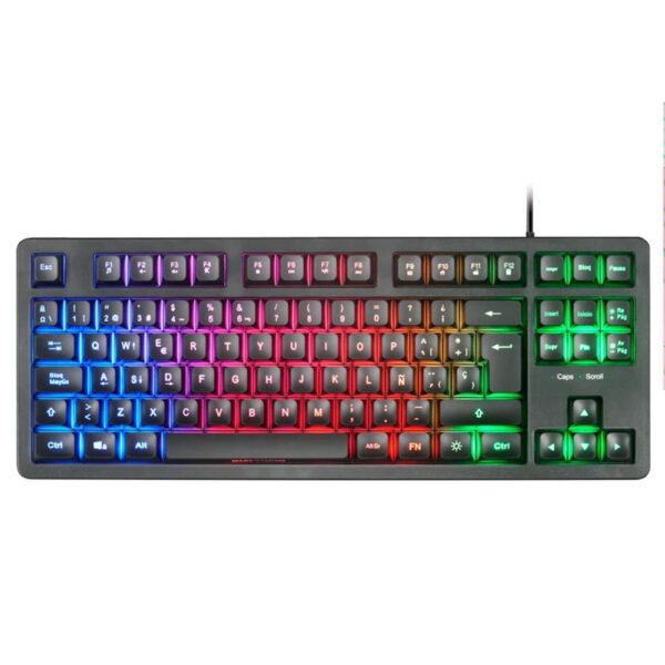 *Teclador mars gaming mk023 tkl frgb usb 2.0 negro
