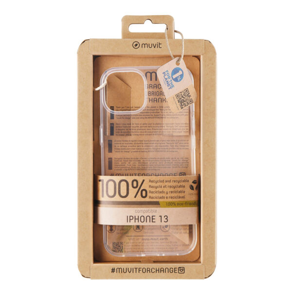 *Funda muvit recycletek para apple iphone 13 transparente