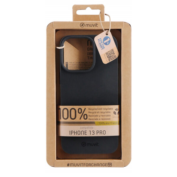 *Funda muvit recycletek para apple iphone 13 pro negra