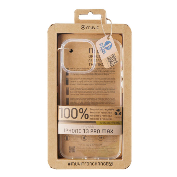 *Funda muvit recycletek para apple iphone 13 pro max transparente