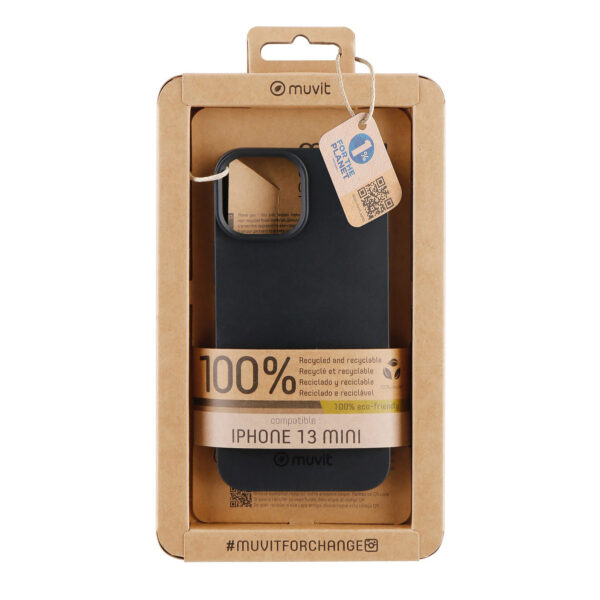 *Funda muvit recycletek para apple iphone 13 mini negra
