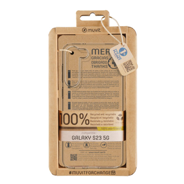 *Funda muvit recycletek para samsung galaxy s23 5g transparente