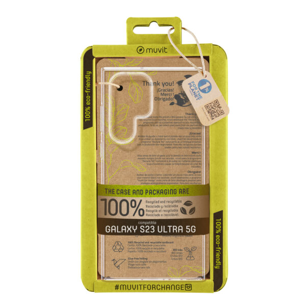 *Funda muvit recycletek para samsung galaxy s23 ultra 5g transparente