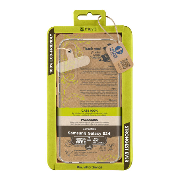 *Funda muvit recycletek para samsung galaxy s24 transparente