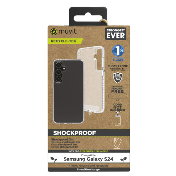 *Funda muvit shockproof 3m para samsung galaxy s24 transparente