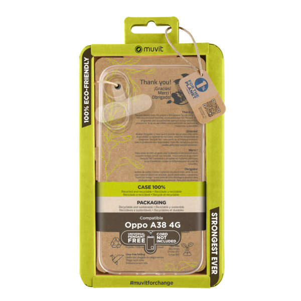 *Funda muvit recycletek para oppo a38 4g transparente