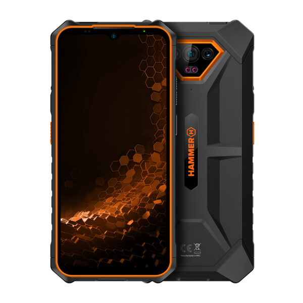 *Telefono movil smartphone rugerizado hammer iron v 6gb + 6gb + 64gb naranja