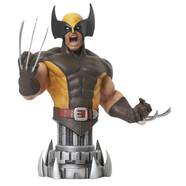 *Figura busto diamond collection marvel comic wolverine brown mini busto