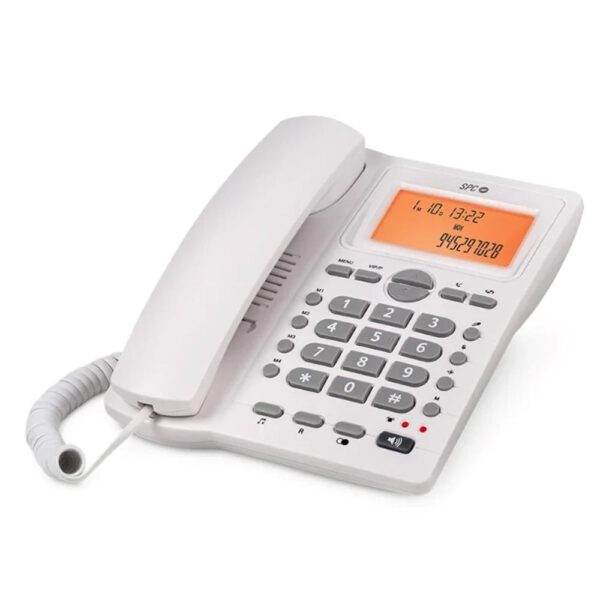 *Telefono fijo spc office id 2 blanco mute - 24 melodias - tecla r - 4 memorias directas