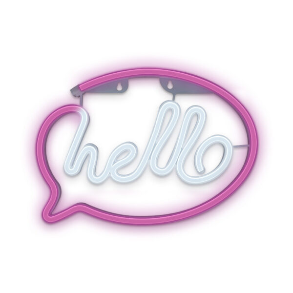 *Lampara forever neon led hello pink white